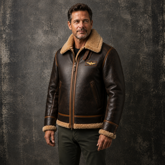 Moxley™ Kevin | Leather Pilot Aviator Jacket