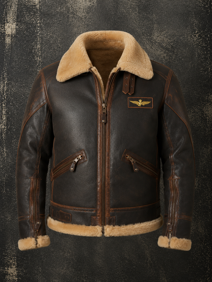 Moxley™ Kevin | Leather Pilot Aviator Jacket