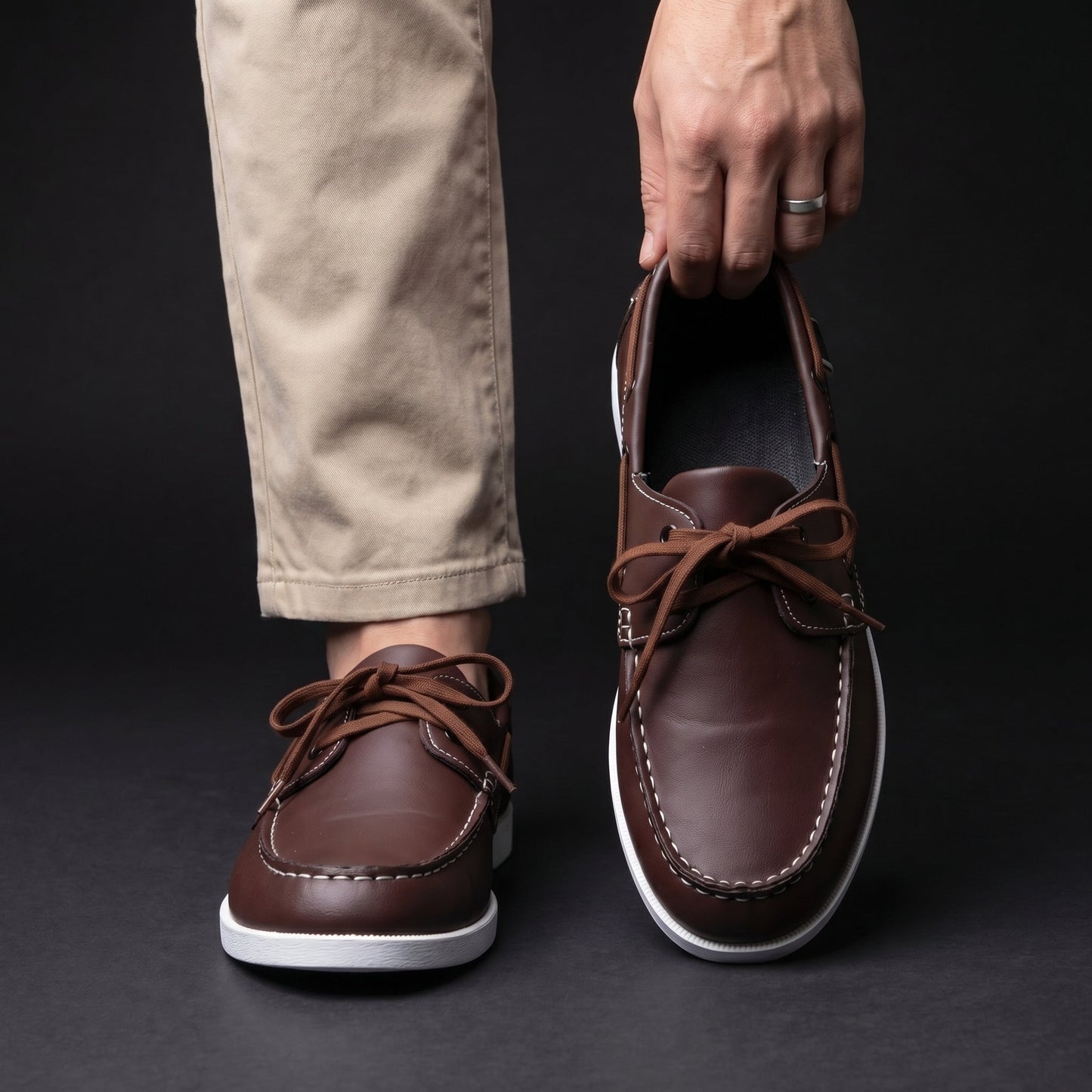 Moxley™ | The Henley Leather Deck Shoe
