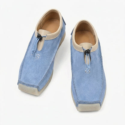 Moxley™ Antonio | Handcrafted Leather Soft Suede Eightball Loafers