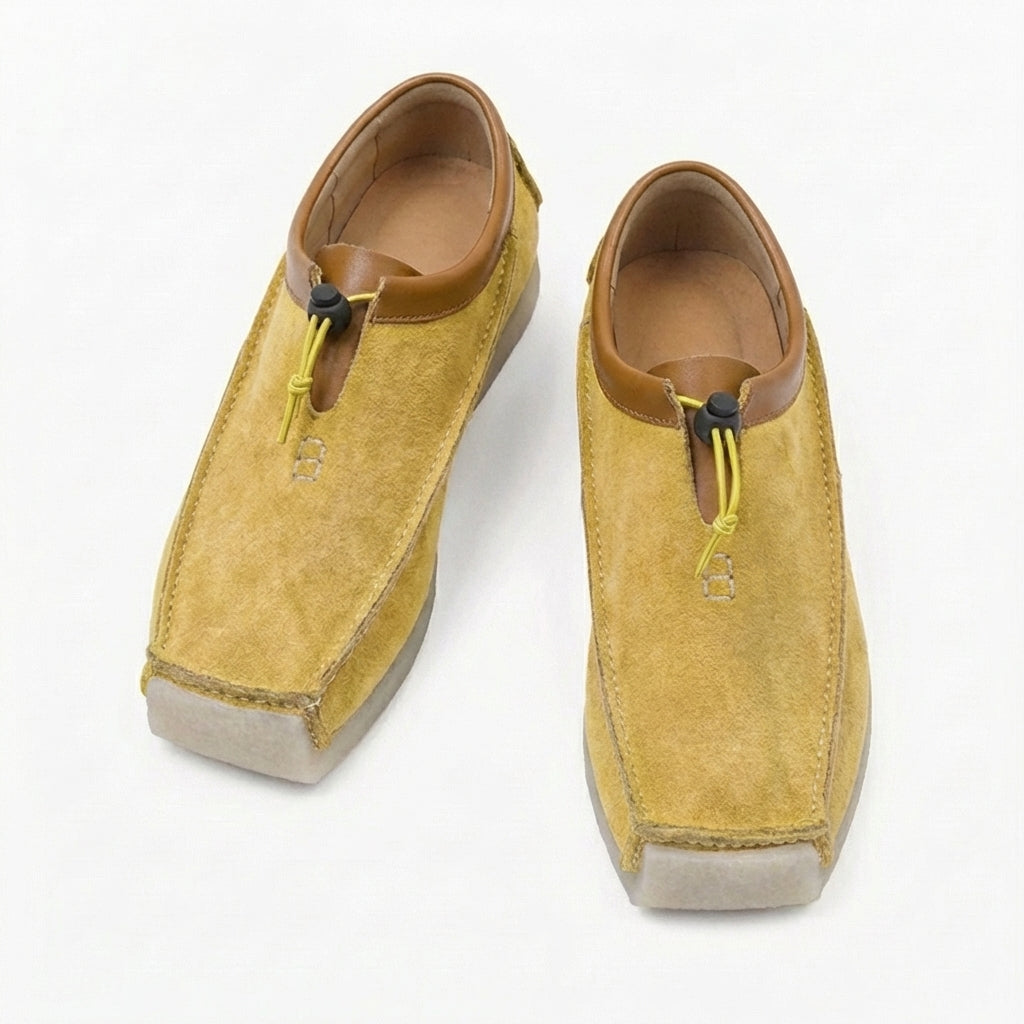 Moxley™ Antonio | Handcrafted Leather Soft Suede Eightball Loafers