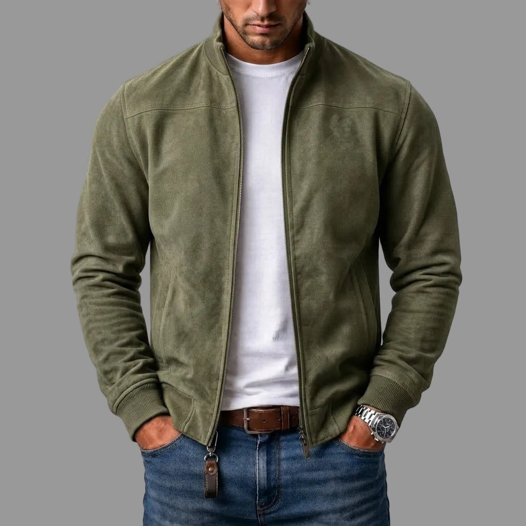 Moxley Johnstone™ | Suede Bomber Jacket