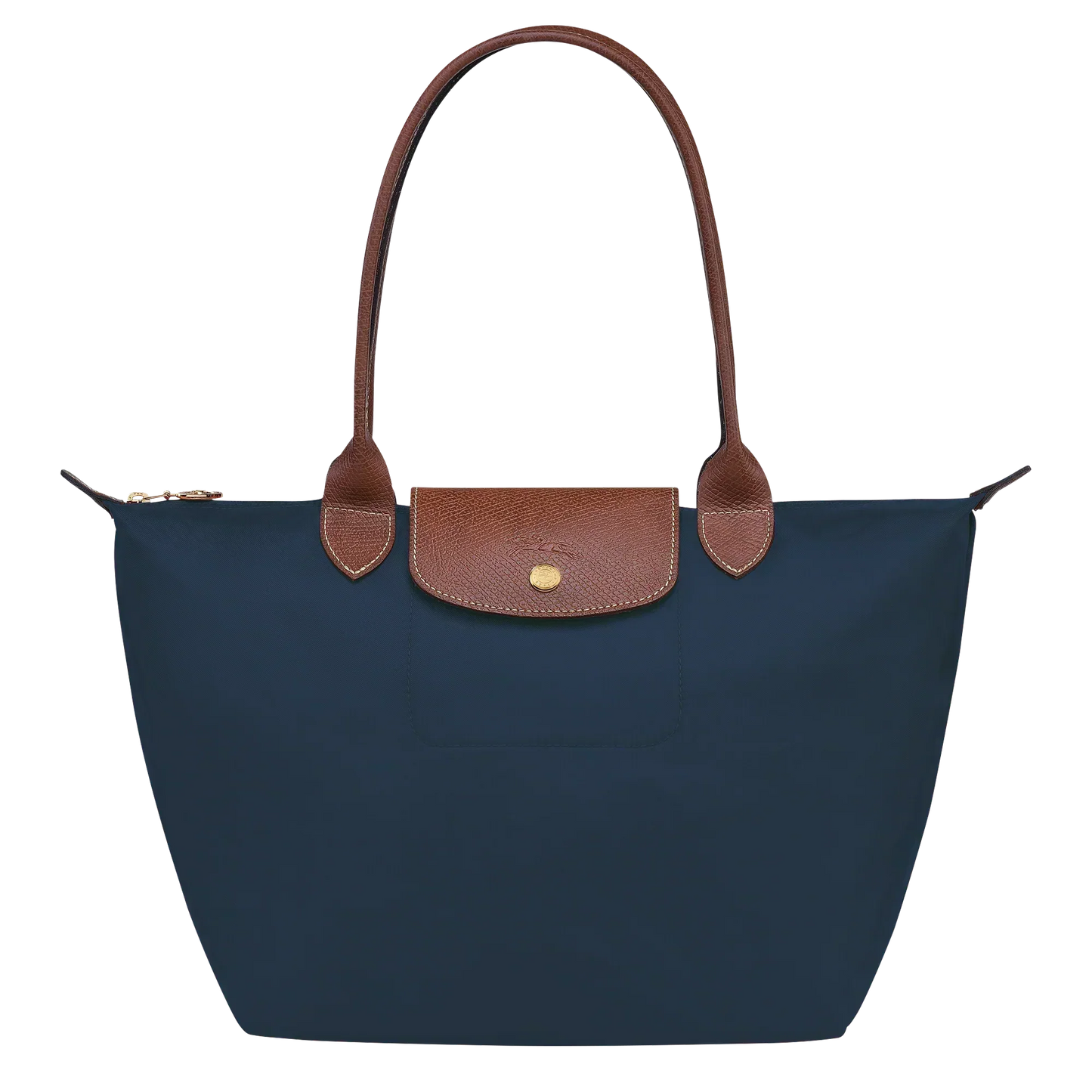 Moxley™ Madeleine | Luxe Medium Foldable Tote in Navy Blue