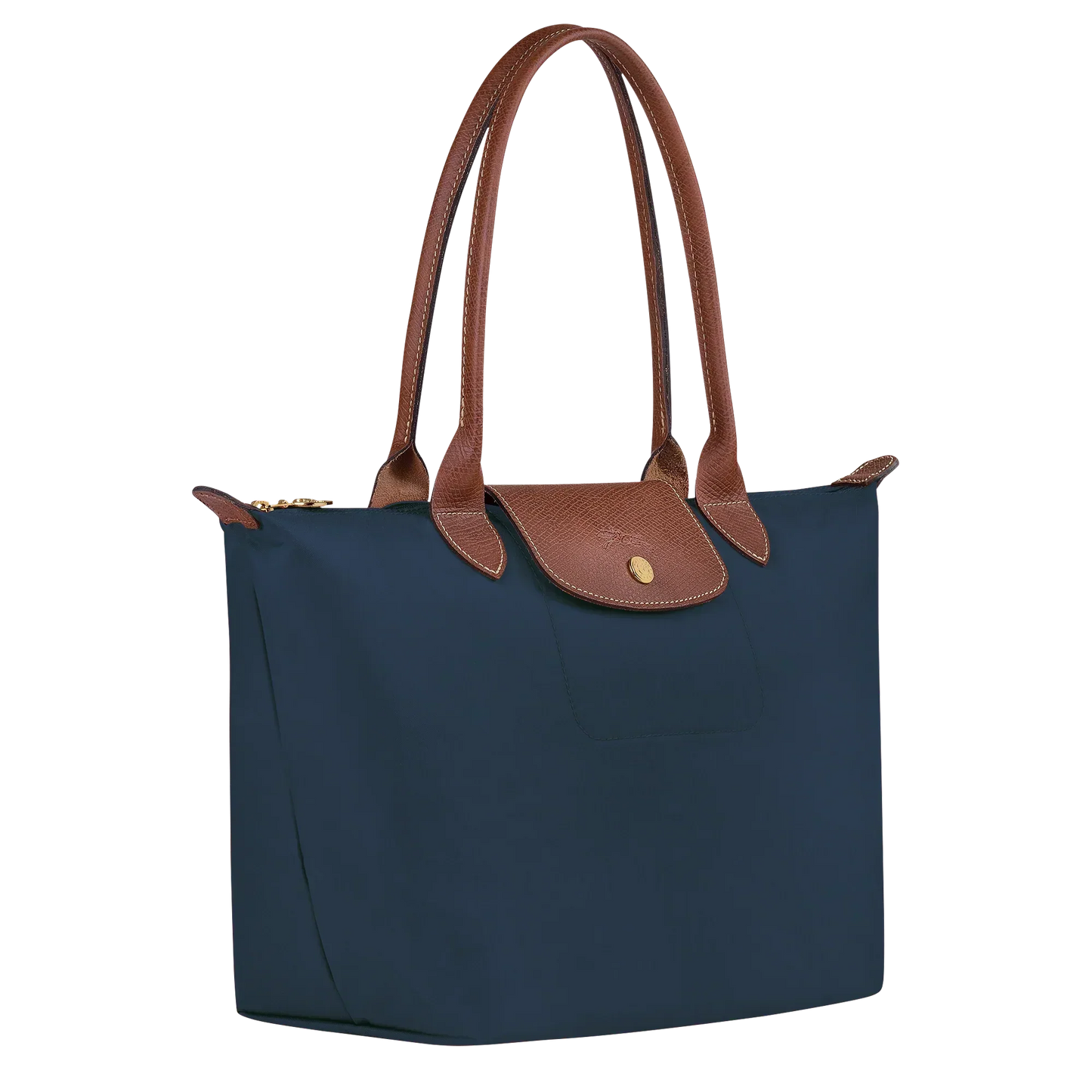 Moxley™ Madeleine | Luxe Medium Foldable Tote in Navy Blue