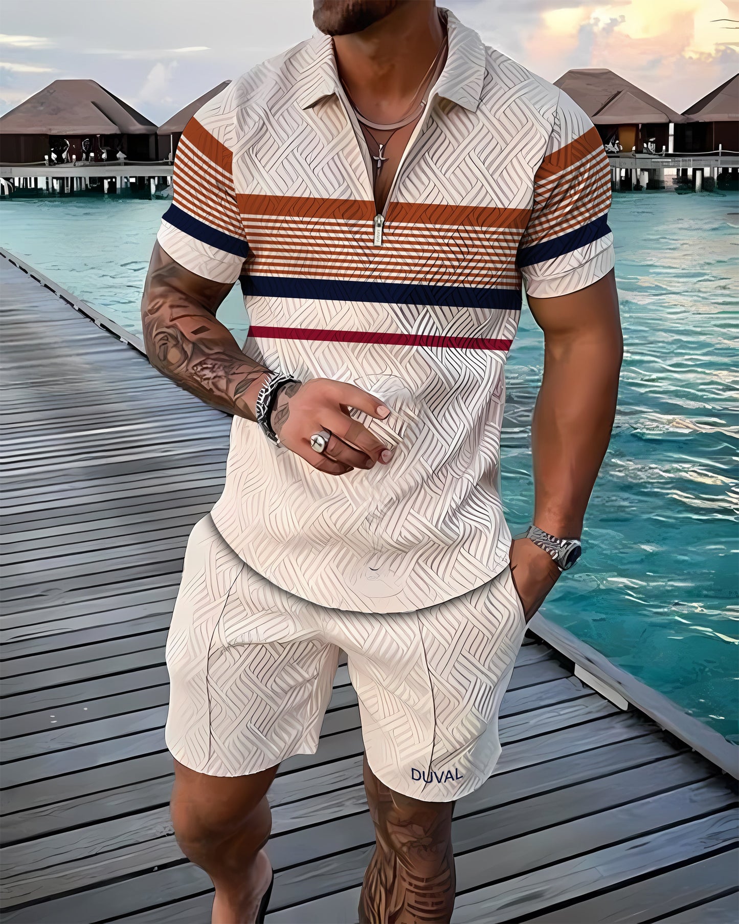 Lucien Polo Shirt And Shorts Co-Ord