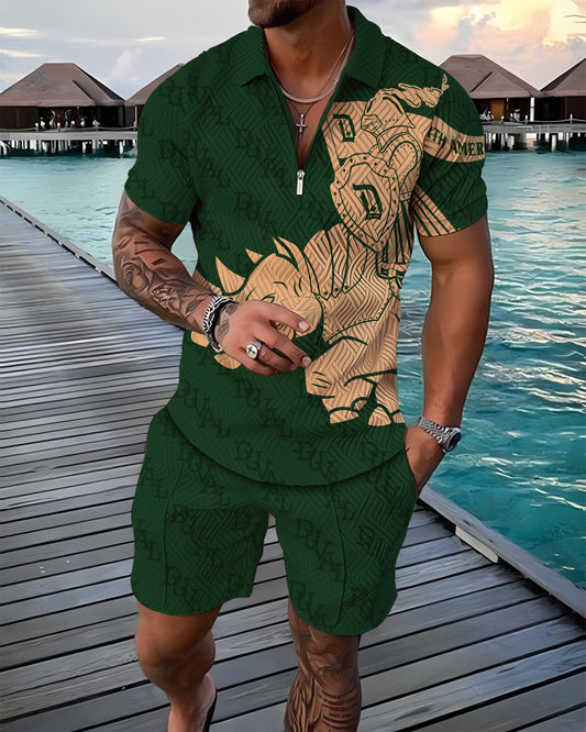 Ironveil Polo Shirt And Shorts Co-Ord