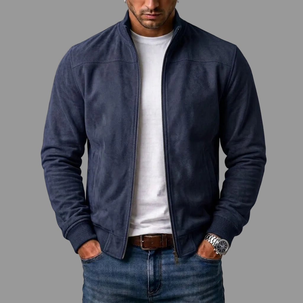 Moxley Johnstone™ | Suede Bomber Jacket
