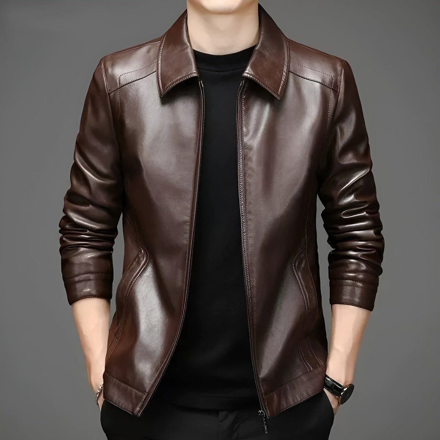 Moxley™ | Luxe Leather Jacket