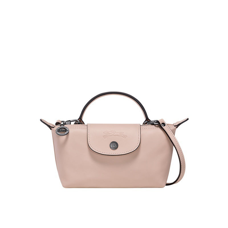 Moxley™ Luxe Mini Leather Handbag - Blush Pink