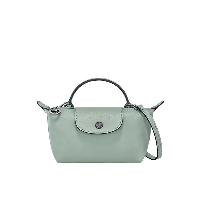 Moxley™ Luxe Mini Leather Handbag in Light Blue