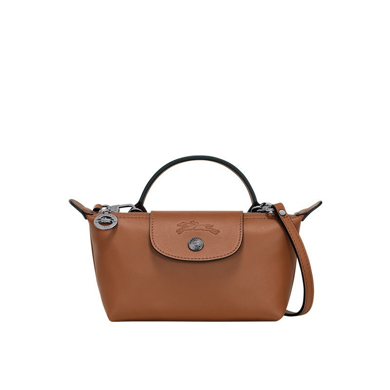 Moxley™ Luxe Mini Leather Handbag in Rich Brown
