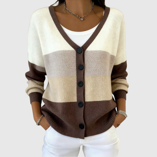 Moxley™ Felicia | Luxe Knitted Jacket with Elegant Button Detailing