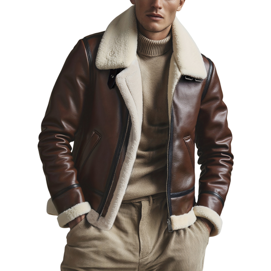 Moxley™ Valero Lyon | Luxe Warm Motorcycle Jacket for Autumn & Winter