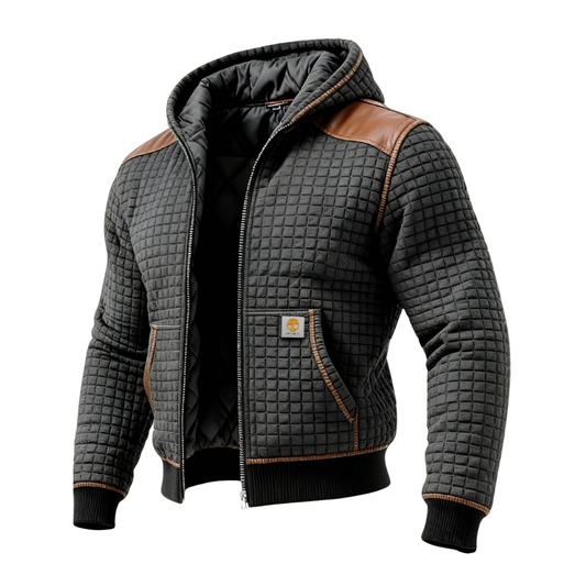 Moxley™ Valero Lyon | Luxe Graphite Quilted Jacket