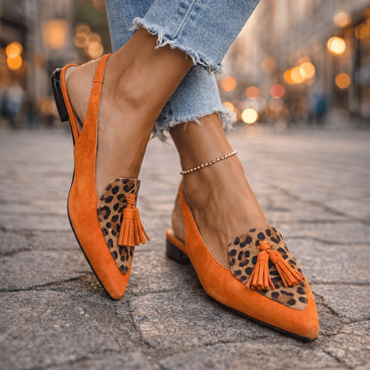 Moxley™ Gemma | Elegant Tassel Suede Loafers