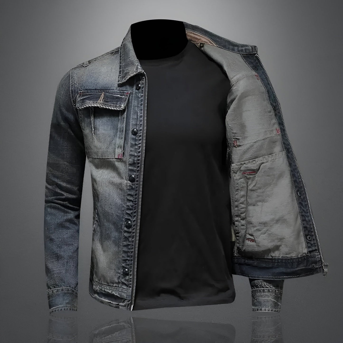 Moxley™ | Luxe Vintage Denim Jacket