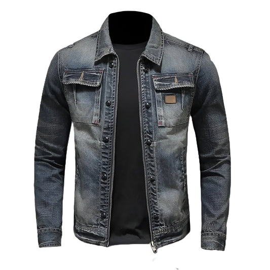 Moxley™ | Luxe Vintage Denim Jacket