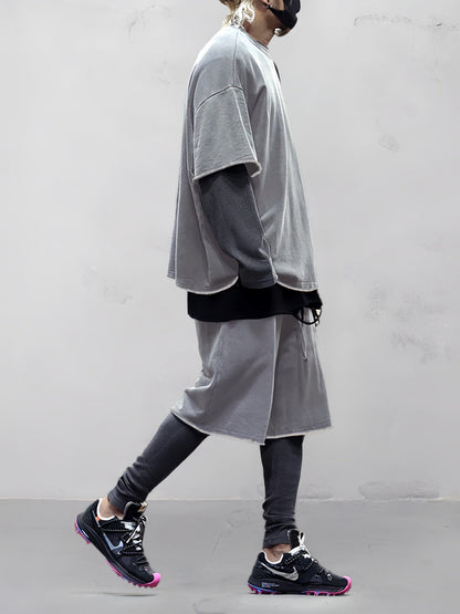 MOXLEY - Casual Loose Fit Solid Sports Sets