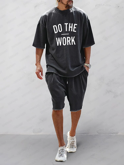 MOXLEY - Casual Loose Fit Solid Sports Sets