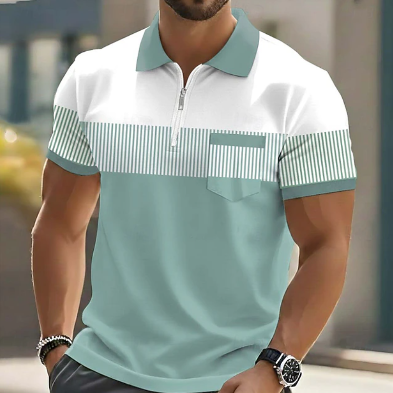 Moxley™ Mason | Elegant Zip Polo