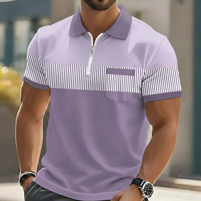 Moxley™ Mason | Elegant Zip Polo