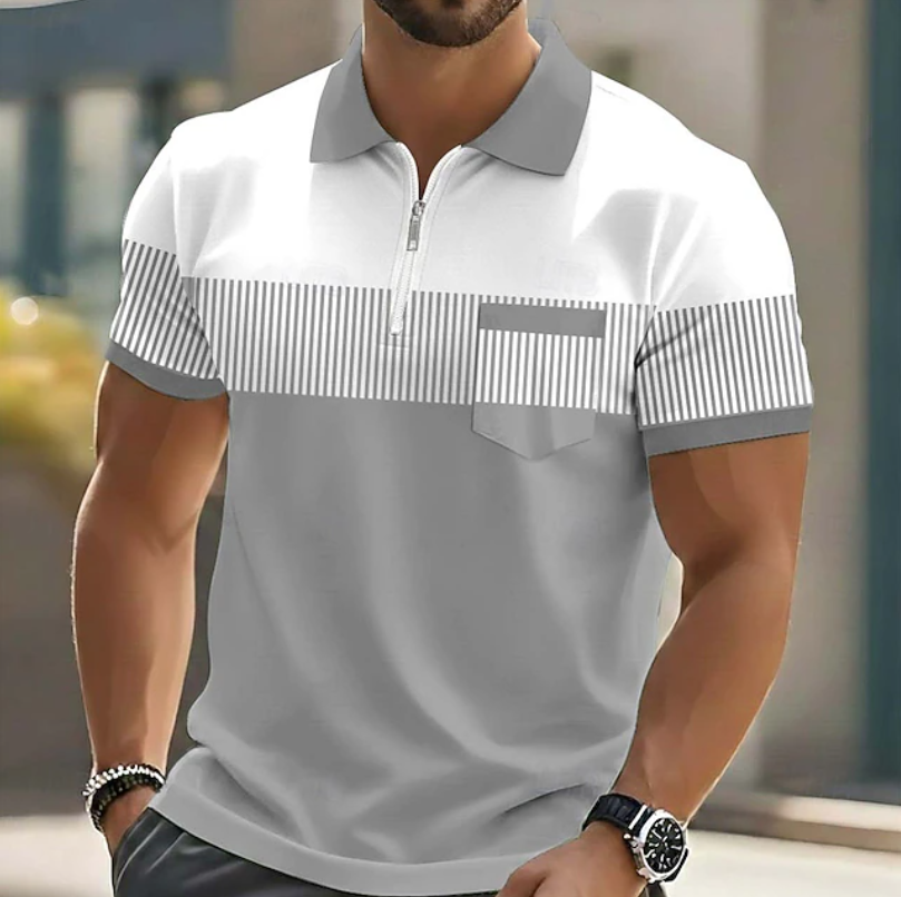 Moxley™ Mason | Elegant Zip Polo