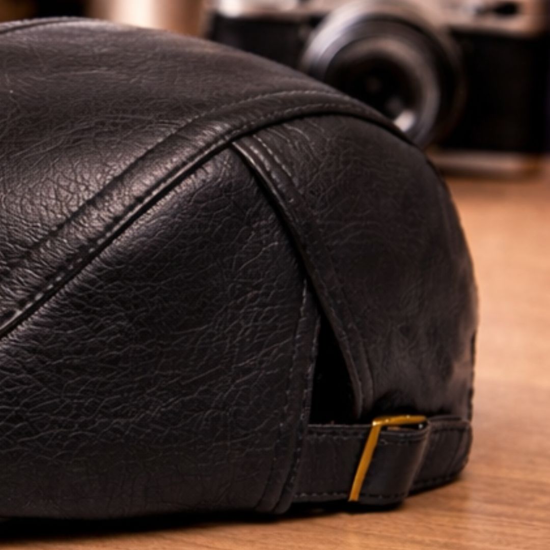 Moxley™ Old Money - Classic Leather British Flat Cap