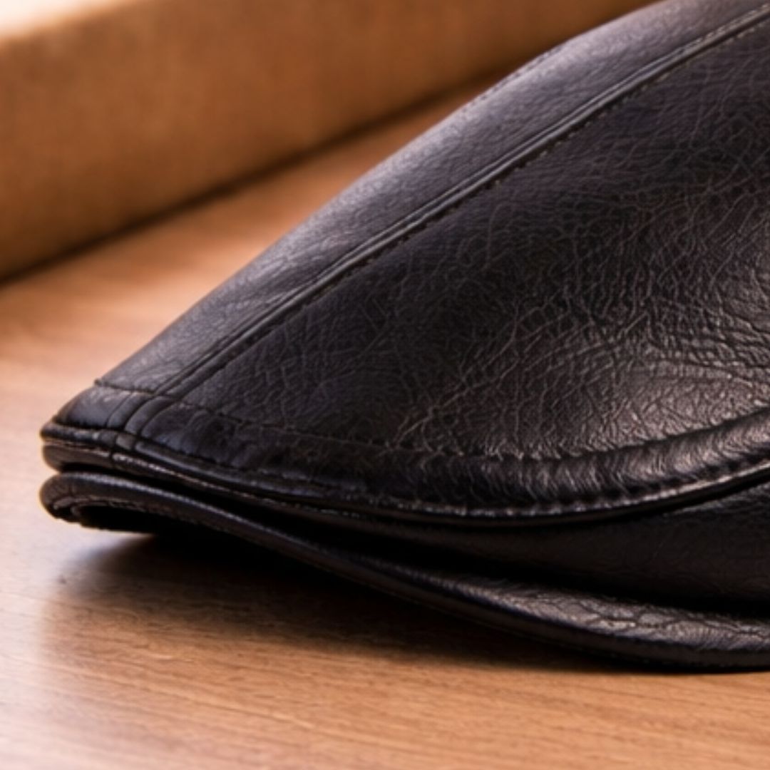 Moxley™ Old Money - Classic Leather British Flat Cap
