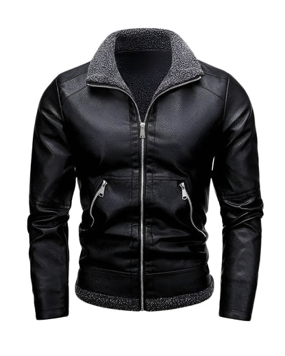 Moxley™ | Exquisite Leather Jacket with Luxurious Fleece Lining