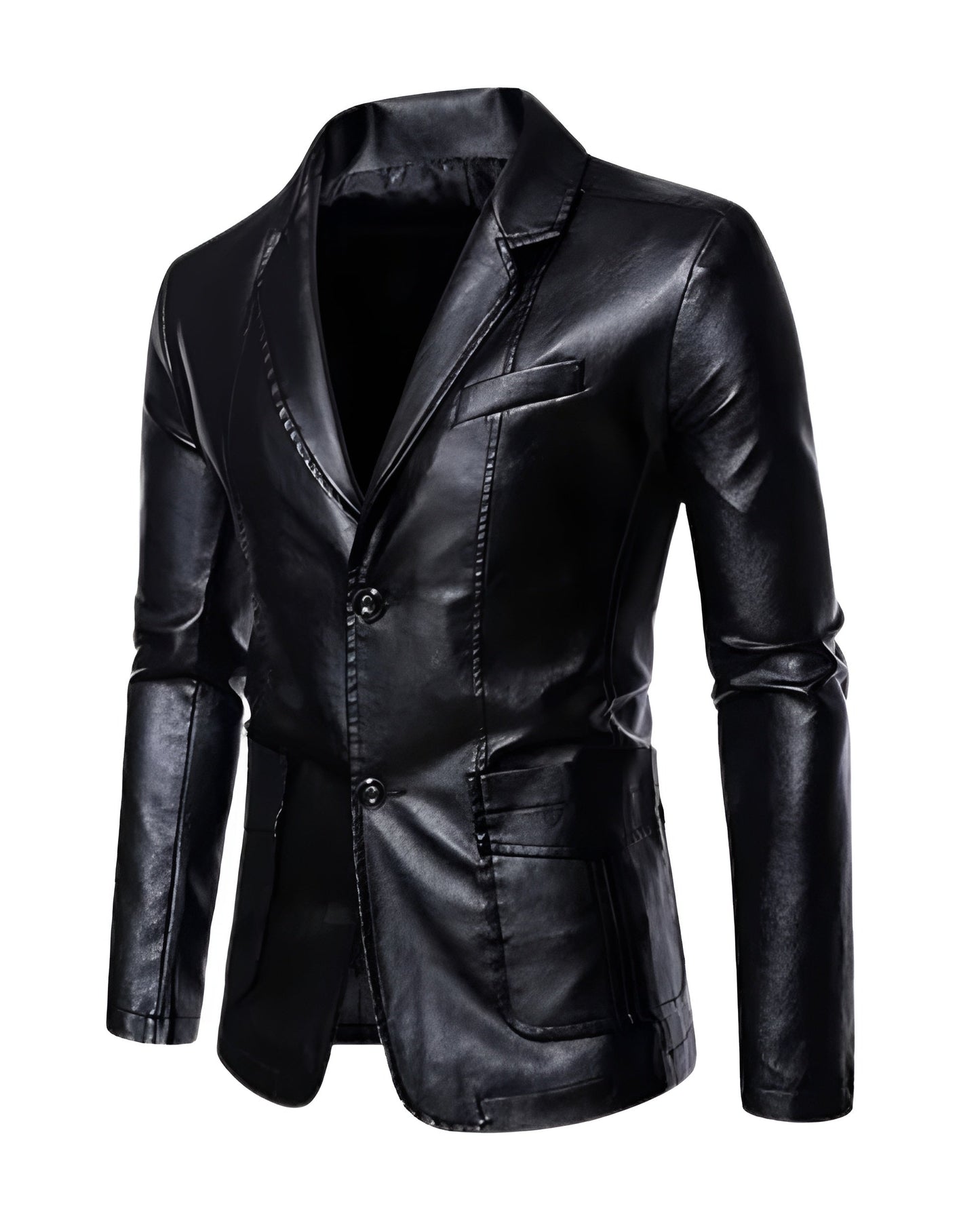 Moxley™ | Luxe Leather Blazer for Business Casual Elegance