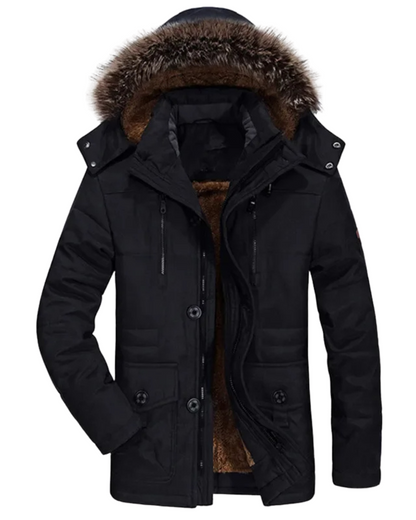Moxley™ | Luxe Winter Cotton Jacket with Elegant Hood