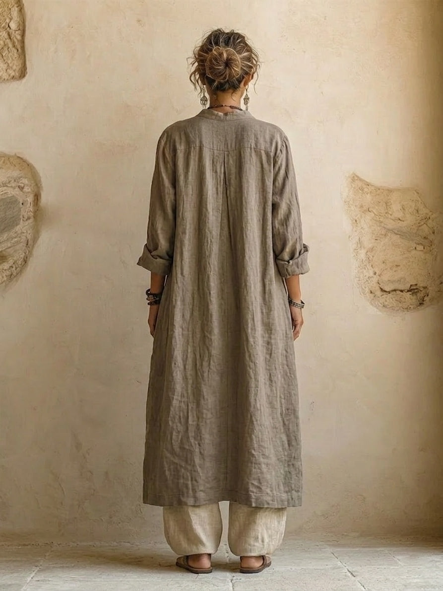 MOXLEY™ - SIGNATURE TAILORED THREE-PIECE SUMMER LINEN SET FOR WOMEN