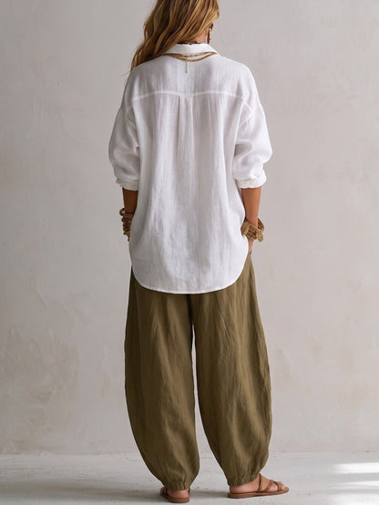 Moxley™ Bethany | Two Piece Linen Chelsea Set