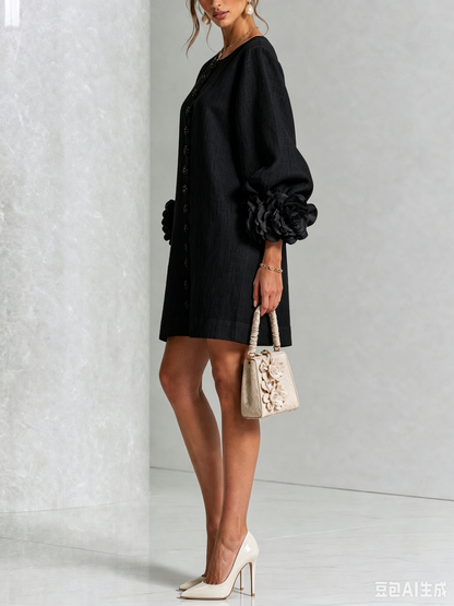 Moxley™ Victoria | The Chelsea Button-Through sculptural shift dress