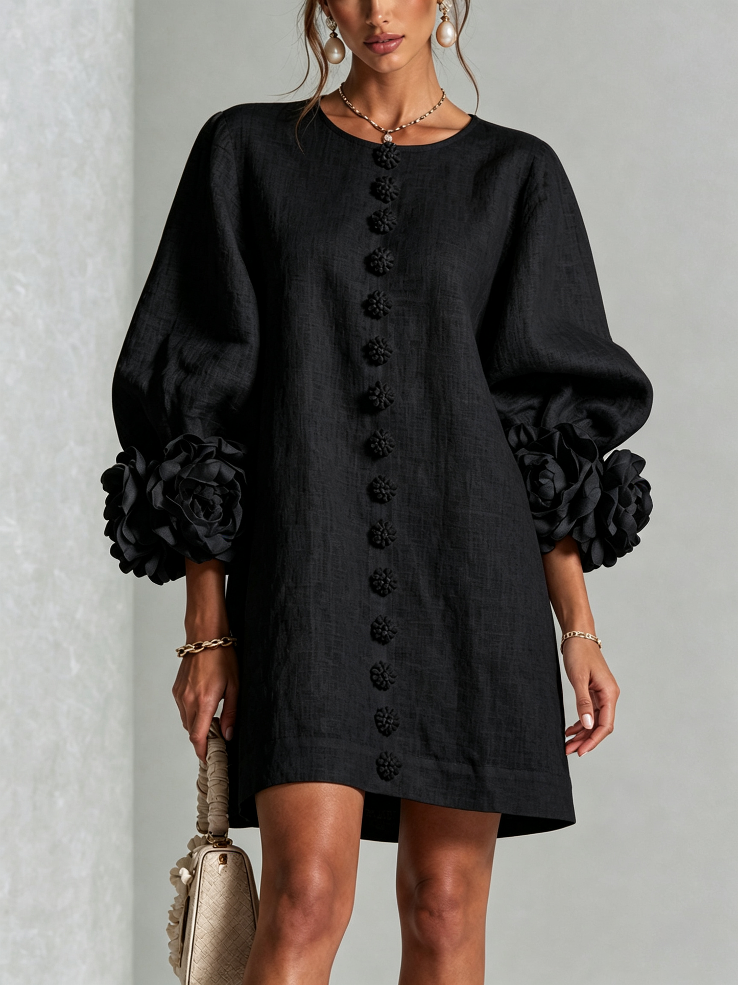Moxley™ Victoria | The Chelsea Button-Through sculptural shift dress