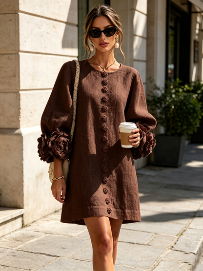 Moxley™ Victoria | The Chelsea Button-Through sculptural shift dress
