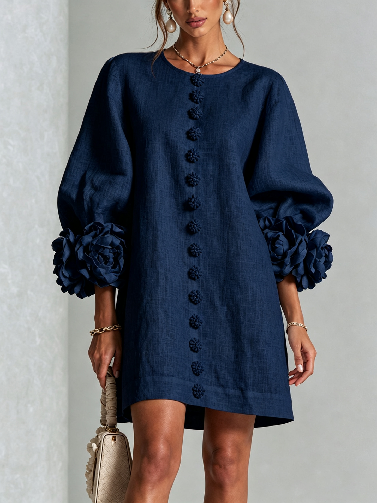 Moxley™ Victoria | The Chelsea Button-Through sculptural shift dress