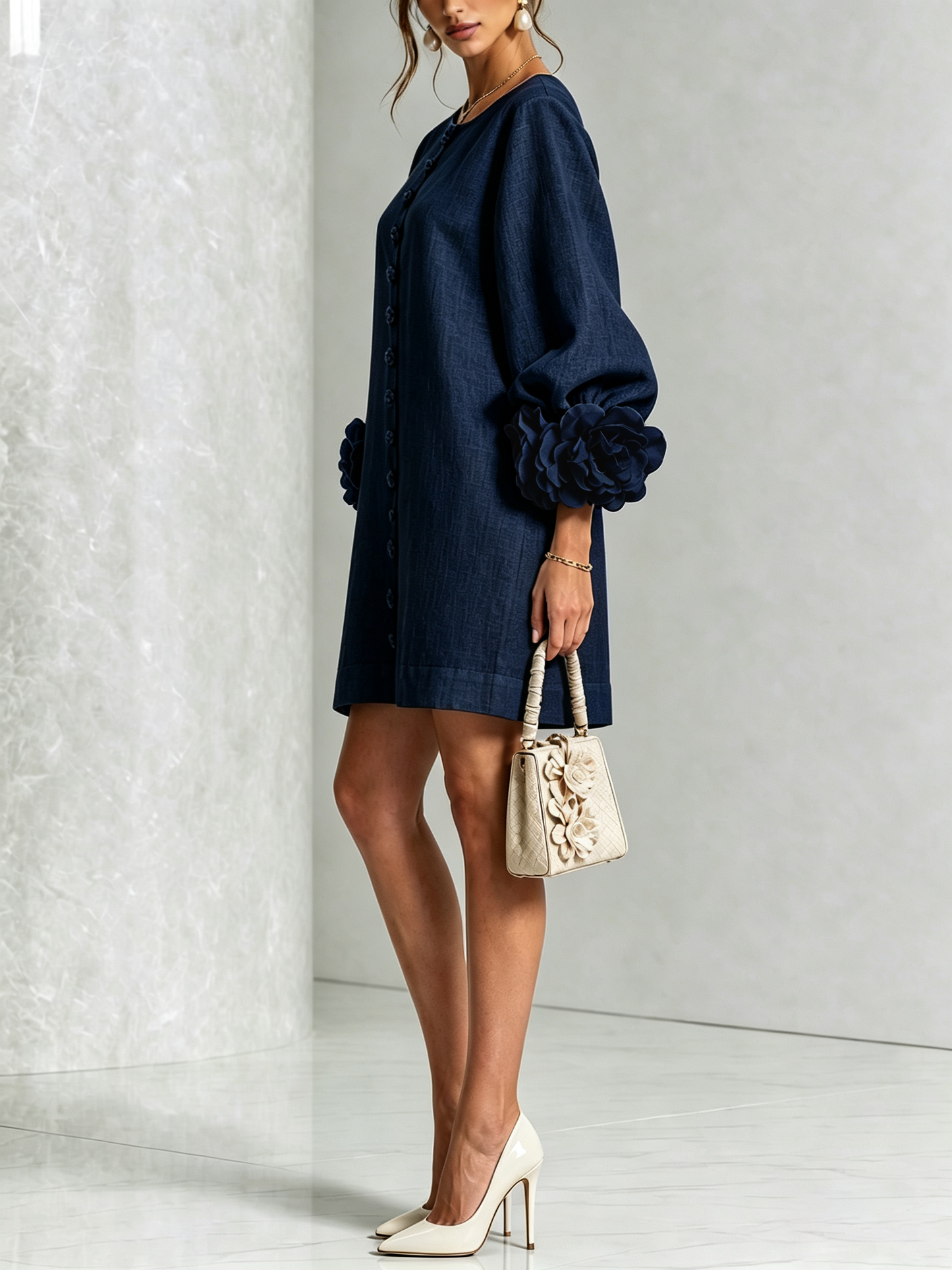 Moxley™ Victoria | The Chelsea Button-Through sculptural shift dress