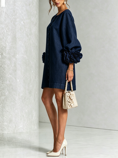 Moxley™ Victoria | The Chelsea Button-Through sculptural shift dress
