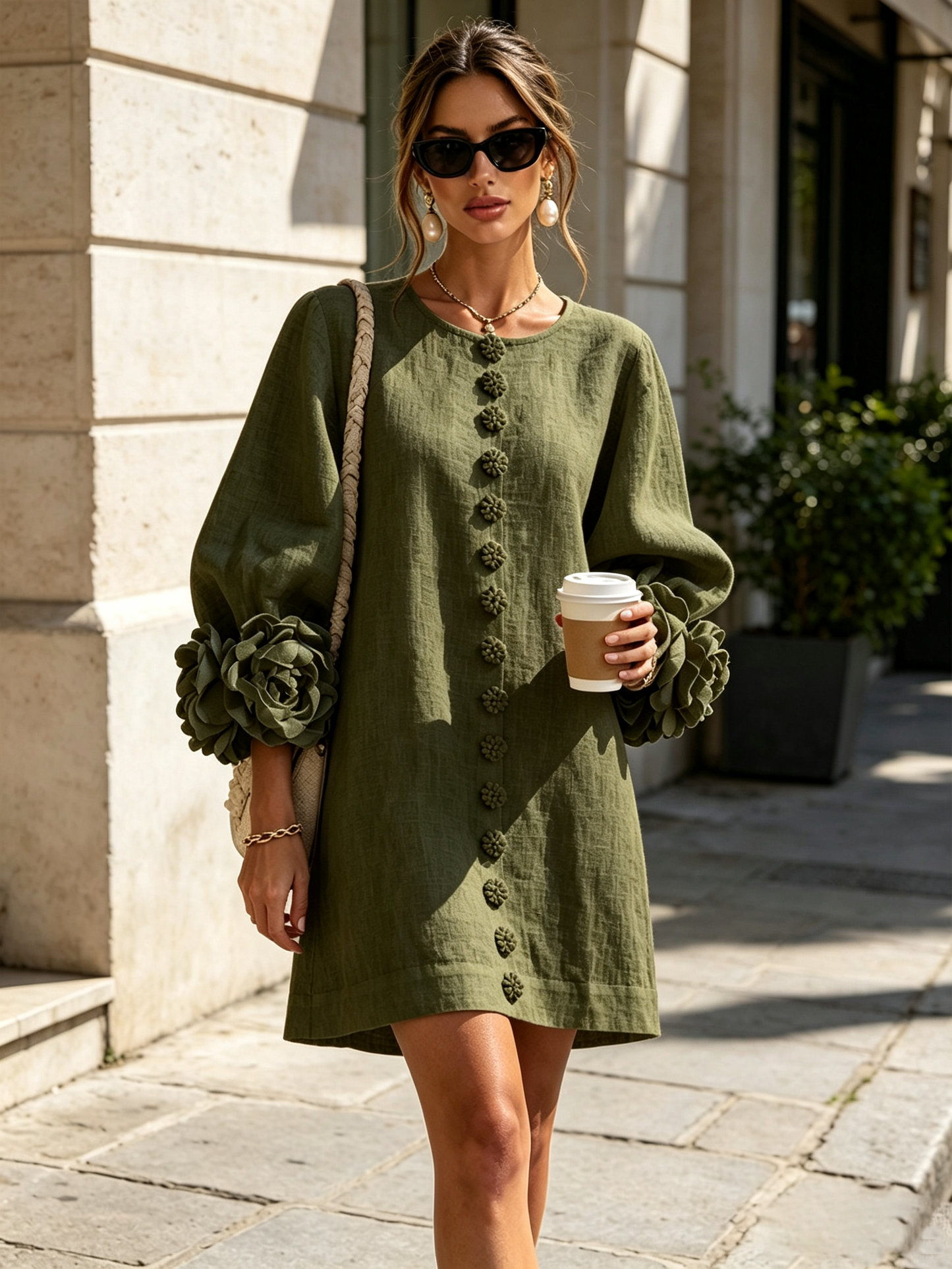 Moxley™ Victoria | The Chelsea Button-Through sculptural shift dress