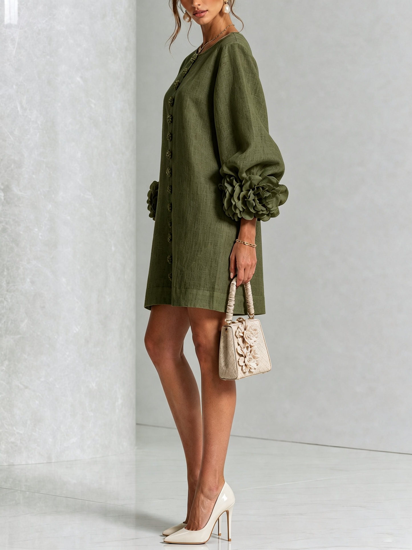 Moxley™ Victoria | The Chelsea Button-Through sculptural shift dress