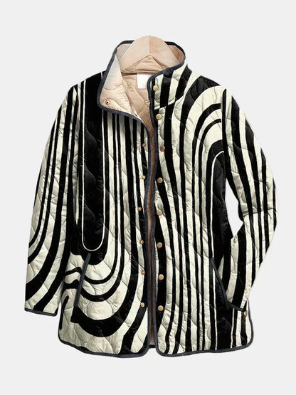 Moxley™ Luxe Graphic Quilted Zebra Sylvie Jacket