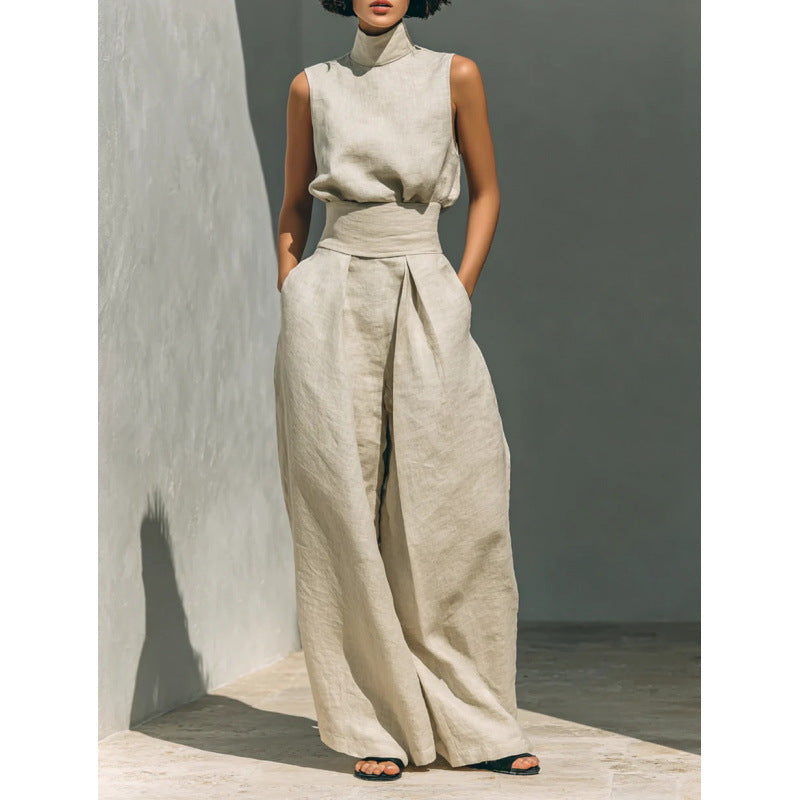 Moxley™ Class & Elegance | Mona Sleeveless Linen Set