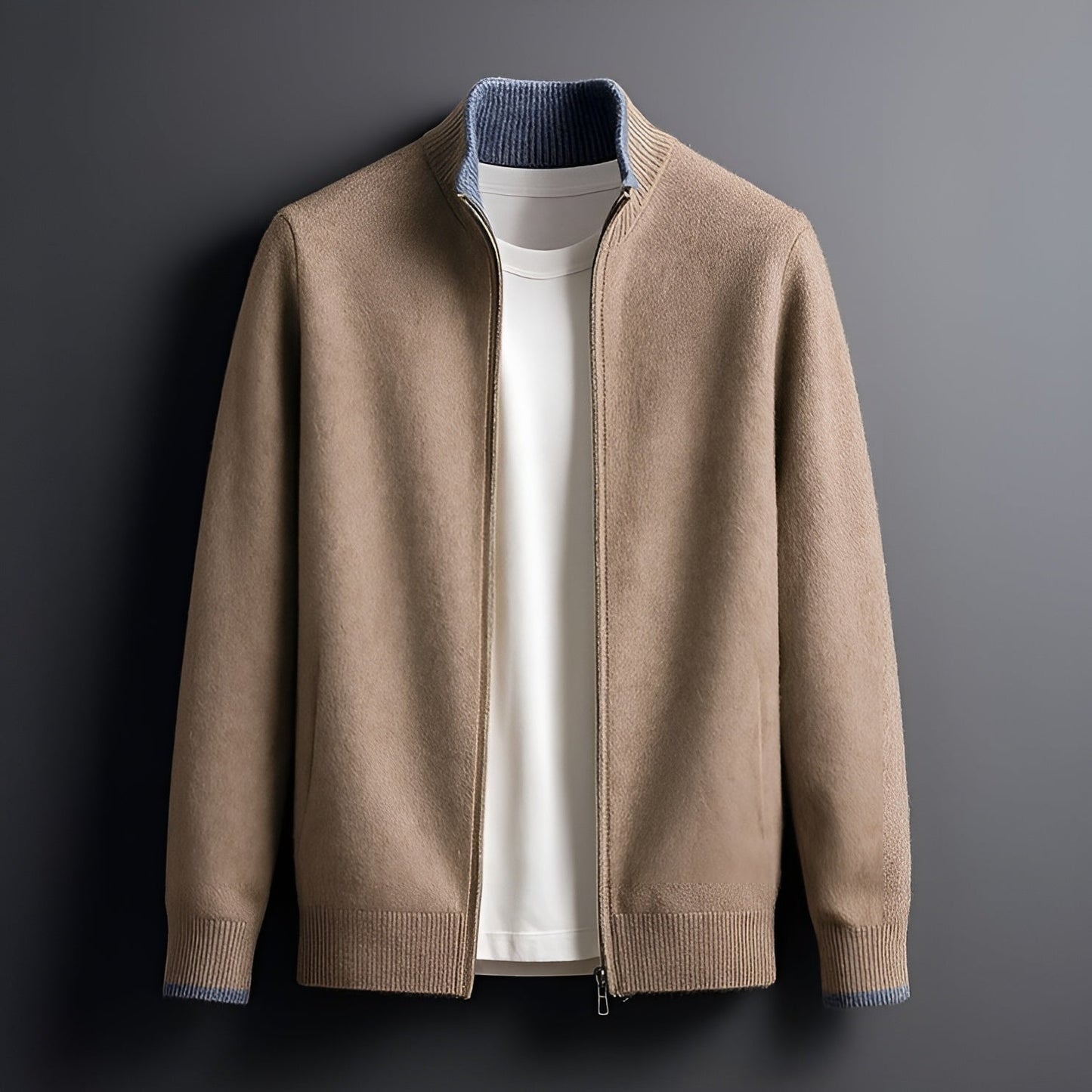 Moxley™ | Luxe Knitted Zip Jacket