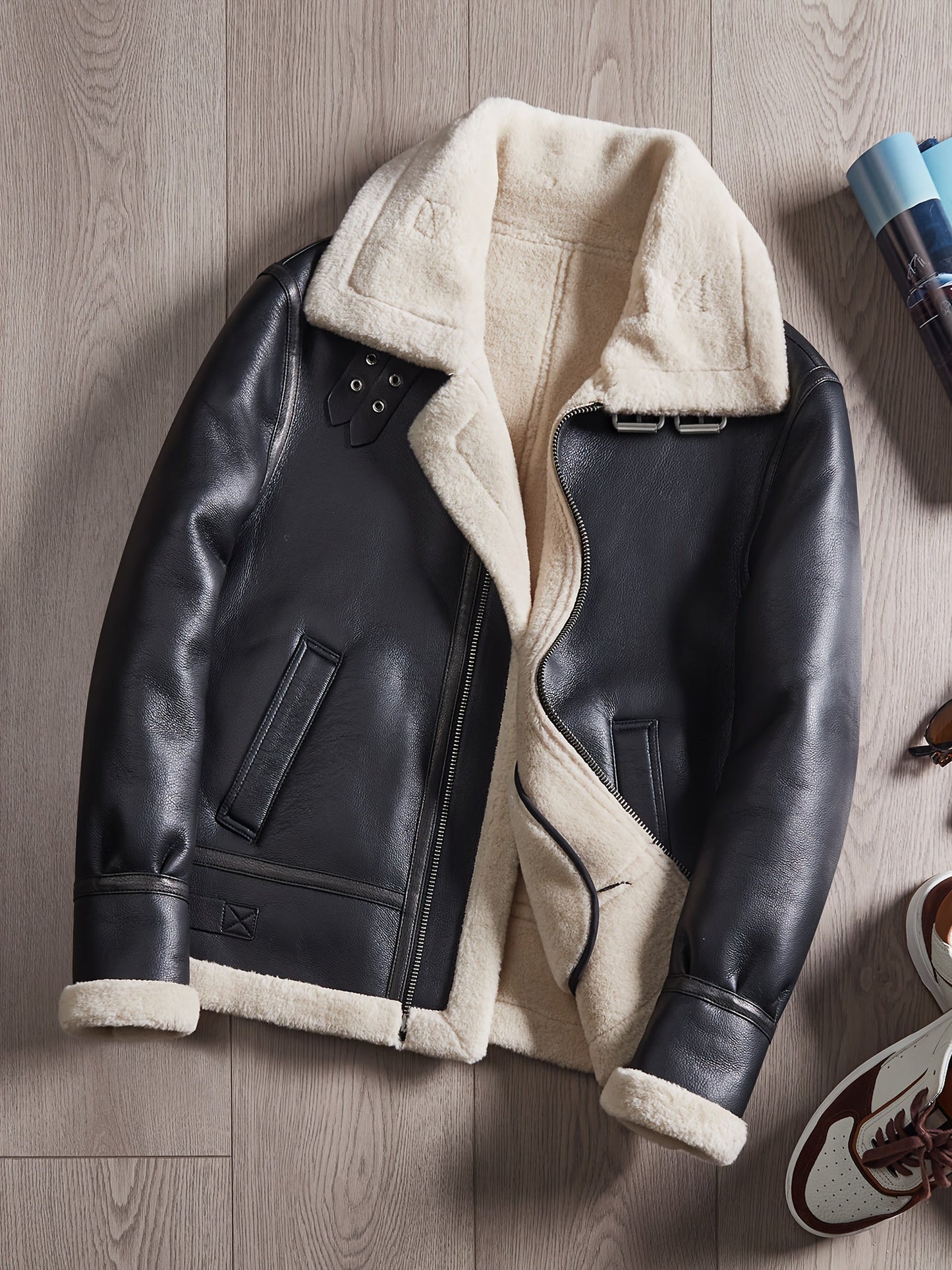 Moxley™ Valero Lyon | Luxe Warm Motorcycle Jacket for Autumn & Winter