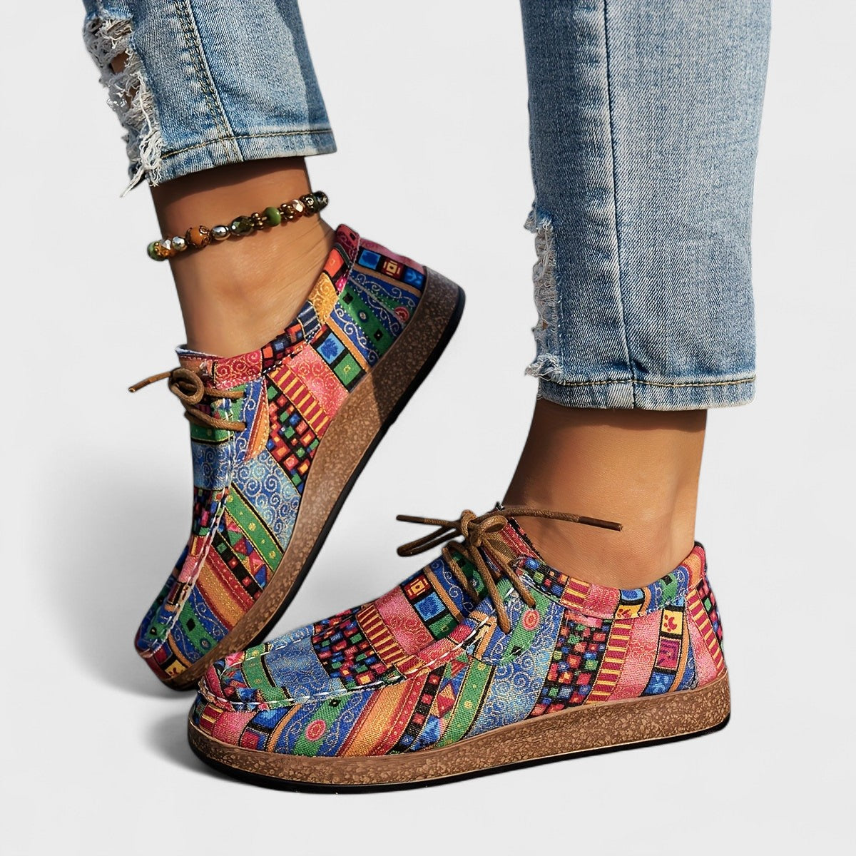 Moxley Sasha™ | Comfort Orthopaedic Boho Canvas Loafers