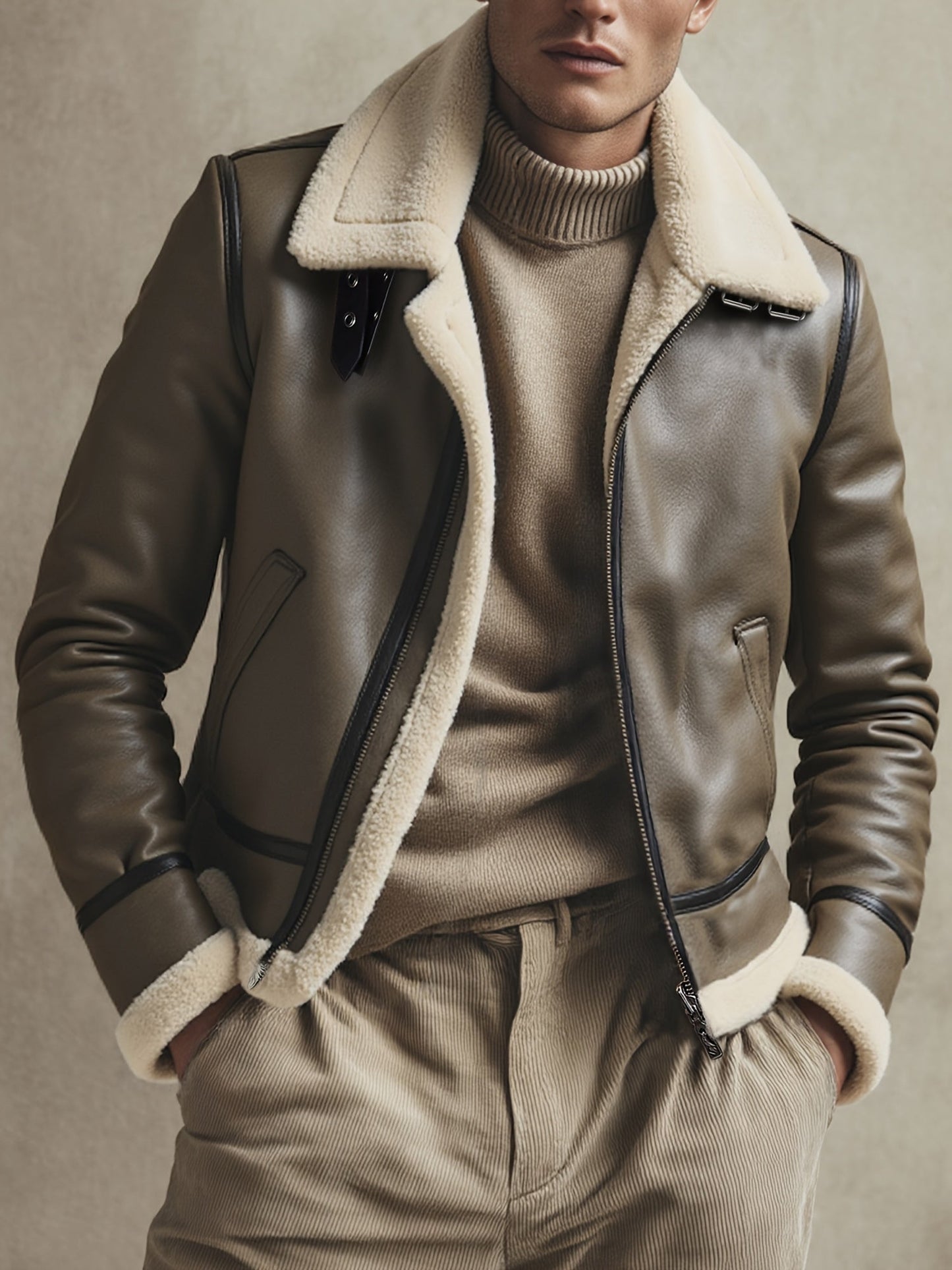 Moxley™ Valero Lyon | Luxe Warm Motorcycle Jacket for Autumn & Winter
