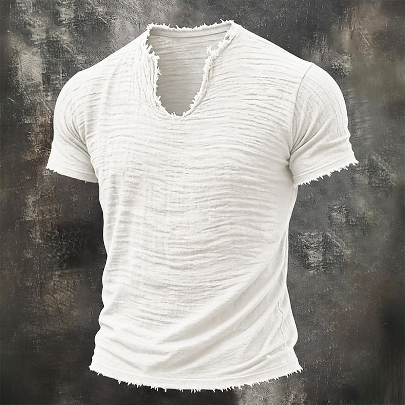 Vintage V-Neck T-Shirt | 100% Cotton (TEMPORARILY 1 + 1 FREE)