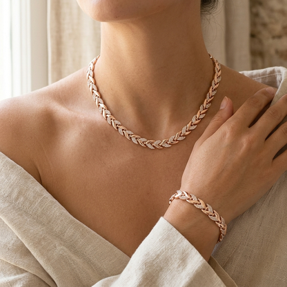 Moxley™ Claudine | Handmade Fish Tail Pendant and Bracelet