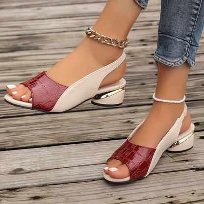 Moxley™ Pauline | Elegant Orthopedic Open-Toe Heels